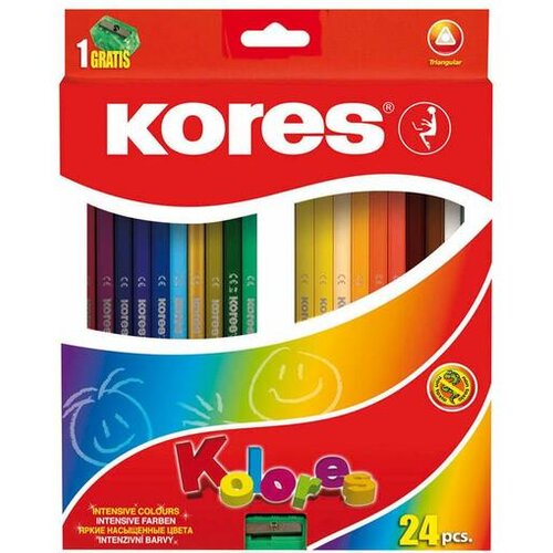 Kores barvice KO93324 trikotne, 24 kos Cene