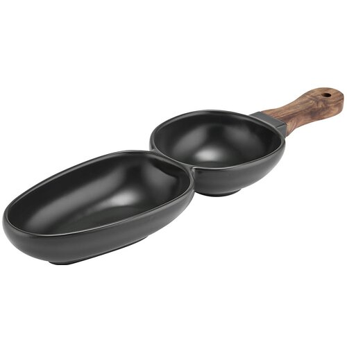 Ladelle Črna porcelanska servirna skleda Ladelle Essentials Cene