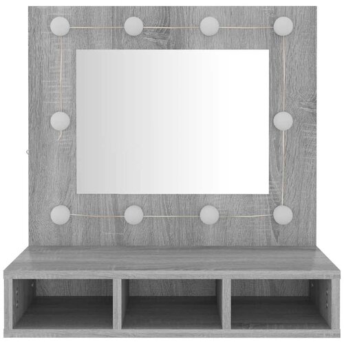  s ogledalom LED boja hrasta sonome 60x31,5x62 cm Slike