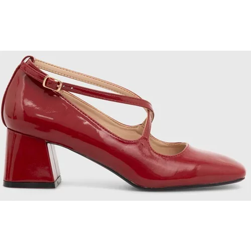 Answear Lab Salonke boja: crvena, s debelom potpeticom