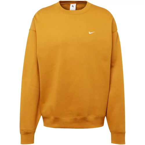 Nike Sportswear Sweater majica 'Swoosh' šafran / bijela