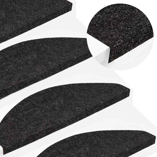  Samoljepljivi otirači za stepenice 15 kom 56x17x3 cm crni Cijene