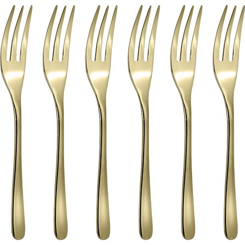 Sambonet taste pvd 6 cake forks set Slike