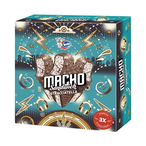 Frikom sladoled macho stracatela sendvič 3x129ml Cene