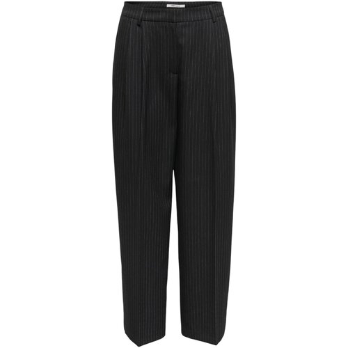 Only Lahkotne hlače & Harem hlače ONLREINA HW PLEAT STR PINS PANT TLR NOOS 15349616 Črna Cene