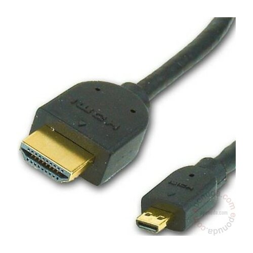 Gembird CC-HDMID-10 HDMI male to micro D-male black kabl 3m kabal Cene