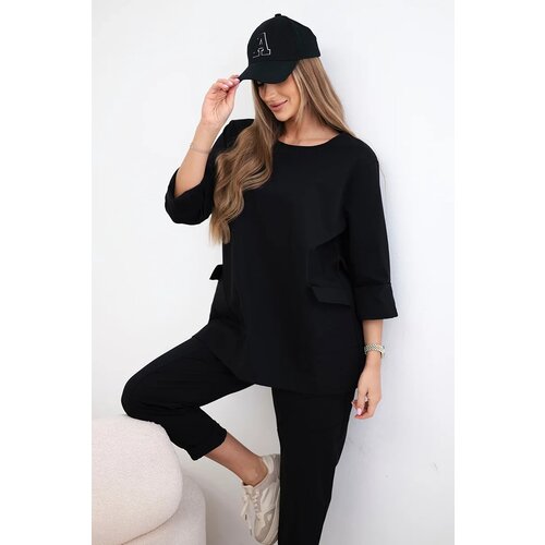 Kesi Włoski Punto set sweatshirt + pants black Cene