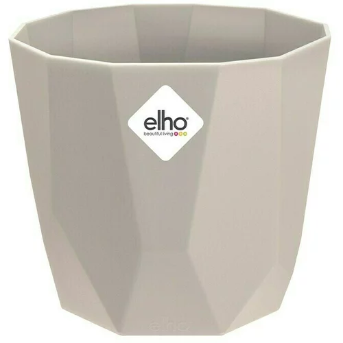 ELHO Okrugla tegla za biljke (Vanjska dimenzija (ø x V): 14,1 x 12,9 cm, Warm Grey)
