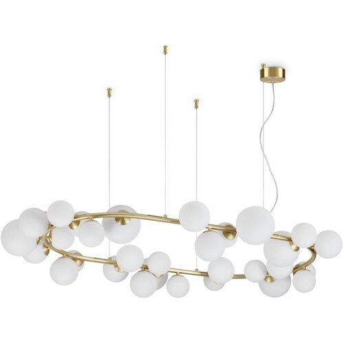 Ideal Lux led luster na sajli perlage 30xG9/3W/230V 143 cm zlatna/bela Cene