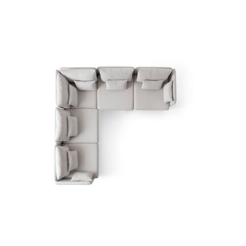 Atelier Del Sofa Kutna garnitura Flexy L, 285 x 285 x 100 cm, Krem Slike