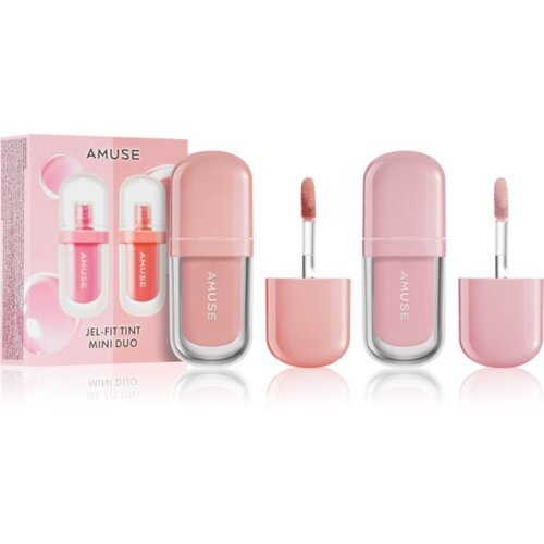 AMUSE Jel-Fit Tint Mini Duo set hidratantnih sjajila za usne nijansa Warm Tone 2x1.5 ml Slike