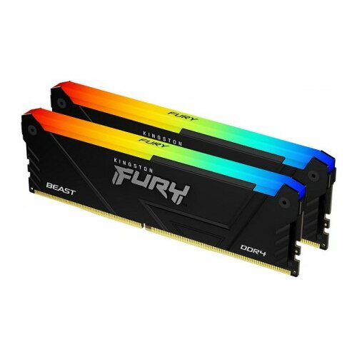 Kingston DDR4 64GB (2x32GB) 3200MHz fury beast rgb KF432C16BB2AK2/64 Cene