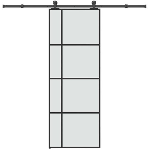 vidaXL Klizna vrata s priborom 76 x 205 cm od ESG stakla i aluminija Cijene