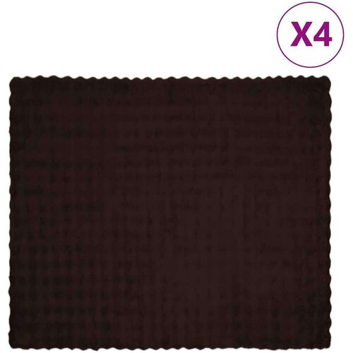  Lažni zec deka 4 pcs Kamel 240 x 270 cm Poliester Cene