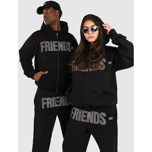 VLONE Friends Rhinestone Jopa s kapuco silver Cene
