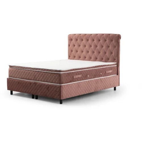 Hanah home Sonata Set 90 x 190 - Dusty Rose Dusty Rose Single Mattress, Base & Headboard Cene