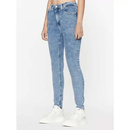 Calvin Klein Jeans Jeans hlače J20J221769 Mornarsko modra Super Skinny Fit