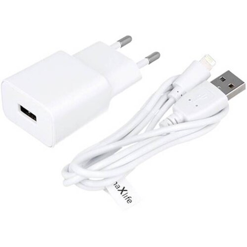 Maxlife adapter in kabel Lightning 1A, beli OEM001529 Slike