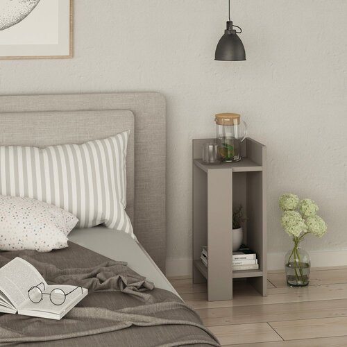 Hanah home Elos Right - Light Mocha nočna omarica, (21268301) Slike