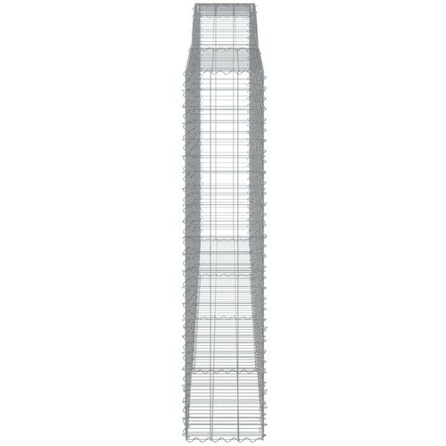  Lučne gabionske ko&amp;scaron;are 3 kom 400x50x220/240cm pocinčano željezo Slike