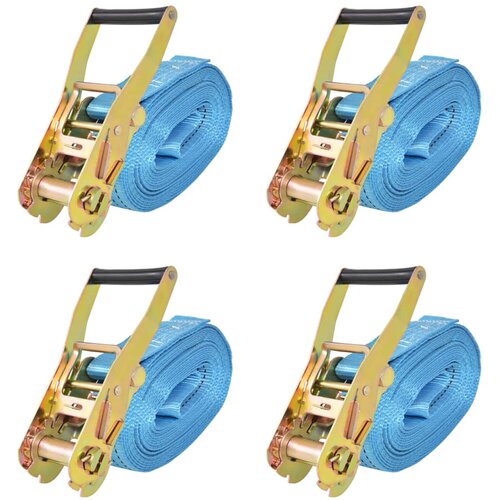 vidaXL Tovorni vezni trak 4 kosi 4 tone 8mx50mm oranžne barve, (21049495) Cene