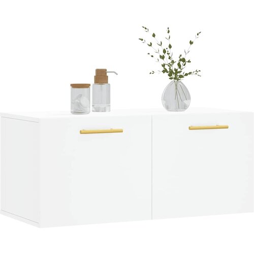  Zidni ormarić bijeli 80 x 36,5 x 35 cm konstruirano drvo Bijela 80 x 36.5 x 35 cm Slike