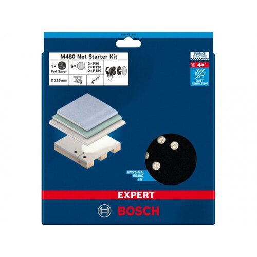 Bosch Expert Set brusnih mreža M480 (Promjer: 225 mm, 2 x P80/120/180, 1 x štitnik za brusnu ploču, 7 -dij.) Cijene