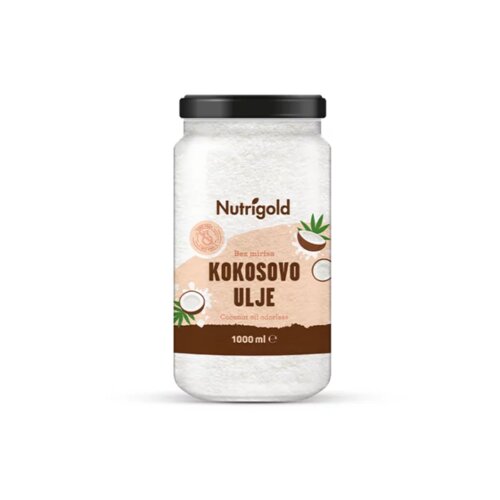 Nutrigold Kokosovo ulje bez mirisa - staklenka 1000ml Cene