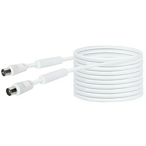 SCHWAIGER Priključni kabel za antenu (10 m, Bijele boje, 90 dB)