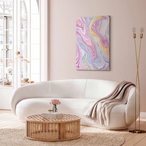  Slika - Colorful Dream - Abstract Shapes in Pastel Colors 80x120 Cene