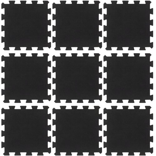  Gumene podne pločice 9 kom crne 16 mm 30 x 30 cm Slike