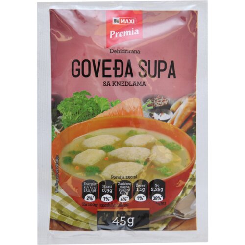 Premia Supa goveđa sa knedlama 45g Cene