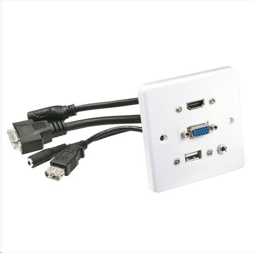 Lindy 60220 modularna utičnica HDMI + VGA + USB A + 3.5mm Bijelo Cijene