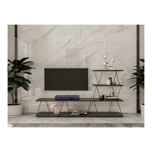 Futrix Tv komoda Antre dekor antracit metal ( 34912 ) Slike