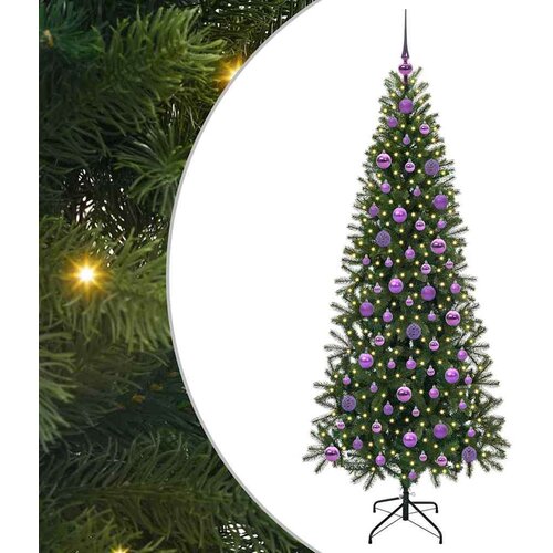 VidaXL Umjetno božićno drvce s stalakom Zelena 180 cm PE i PVC Slike