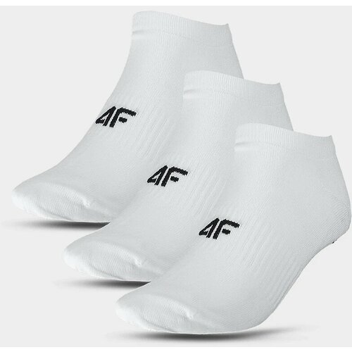 4f Women's Casual Ankle Socks (3 Pack) - White Cene