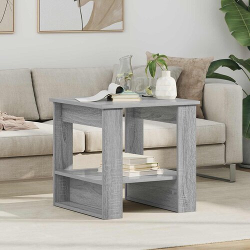 Kava Stol Siva Sonoma 51 x 50 x 50 cm Konstruirano drvo Cene
