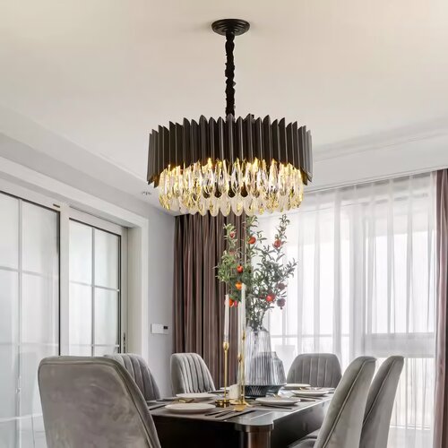 Toolight Viseća lampa APP1657-8CP Crna Slike