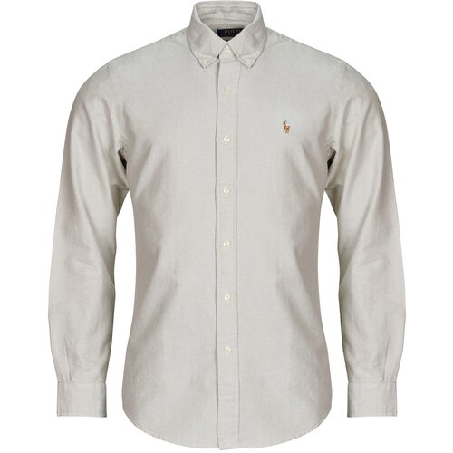 Polo Ralph Lauren Srajce z dolgimi rokavi CHEMISE COUPE DROITE EN OXFORD Bež Slike