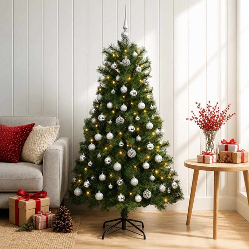  Umjetno božićno drvce s nogom 300 LED lampica Slike
