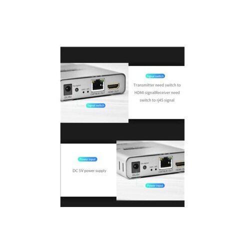 Kettz HDEX-120 HDMI Extender 4K 120m set (2 adaptera) Cat5eCat6 Slike