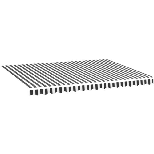 VidaXL Nadomestno blago za tendo antracitno in belo 4x3 m, (20610925) Slike