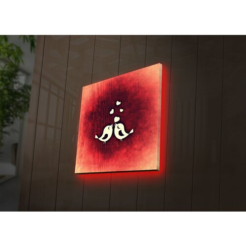 Wallity Slika sa LED osvetljenjem 2828DACT-27, 28x28 cm Cene