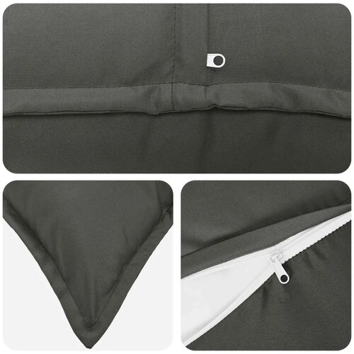  Presvlaka za jastuk 2 kom. HOUTEN Antracit 55 x 55 cm Poliester - Antracit 55 x 55 cm 2 Slike