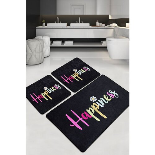 HAPPINESS djt multicolor bathmat set (3 pieces) Cene