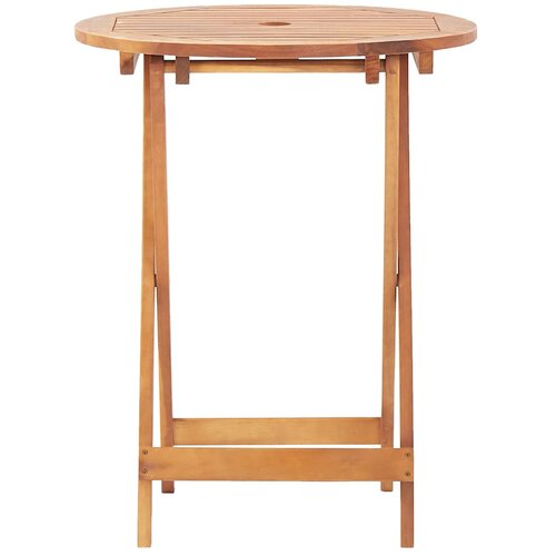  3-dijelni bistro set od poliratana i masivnog drva sivi Siva 60 x 75 cm Slike