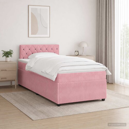  Boxspring krevet s madracem Ružičasta 120 x 190 cm Bar&scaron;un Cijene