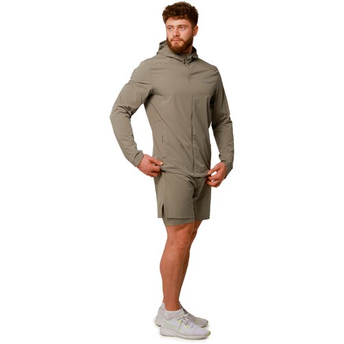 GymBeam jakna za trčanje pulse vetiver Slike