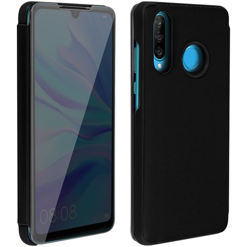 AVIZAR Izjemno tanek preklopni ovitek Mirror s funkcijo stojala - crn str. Huawei P30 Lite, (20599704) Cene