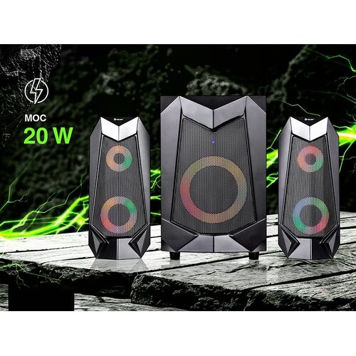 Tracer Zvucnici 2.1 20W RGB USB crni bluetooth Hi-Cube Cene
